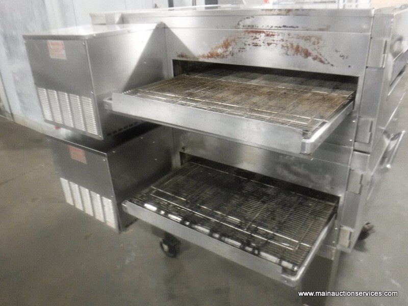 Lincoln Impinger 1600-023-A, Gas Double Deck Pizza Conveyor Oven