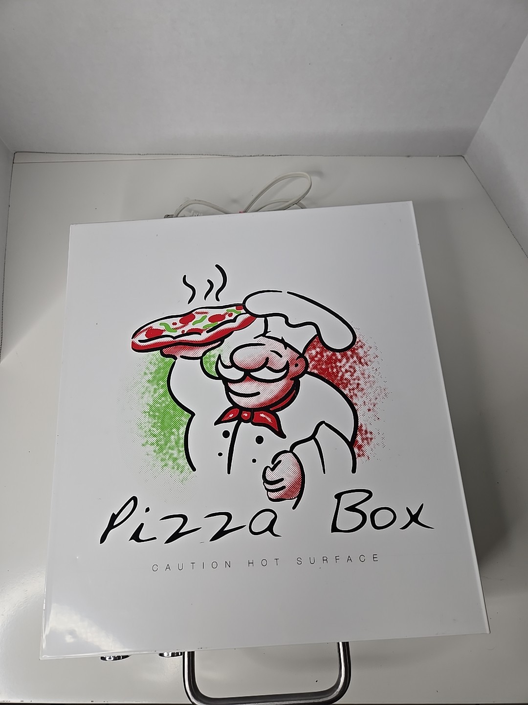 Cuizen Pizza Box Countertop Pizza Oven w 12″ Rotating Pan PIZ-4012 Tested Works