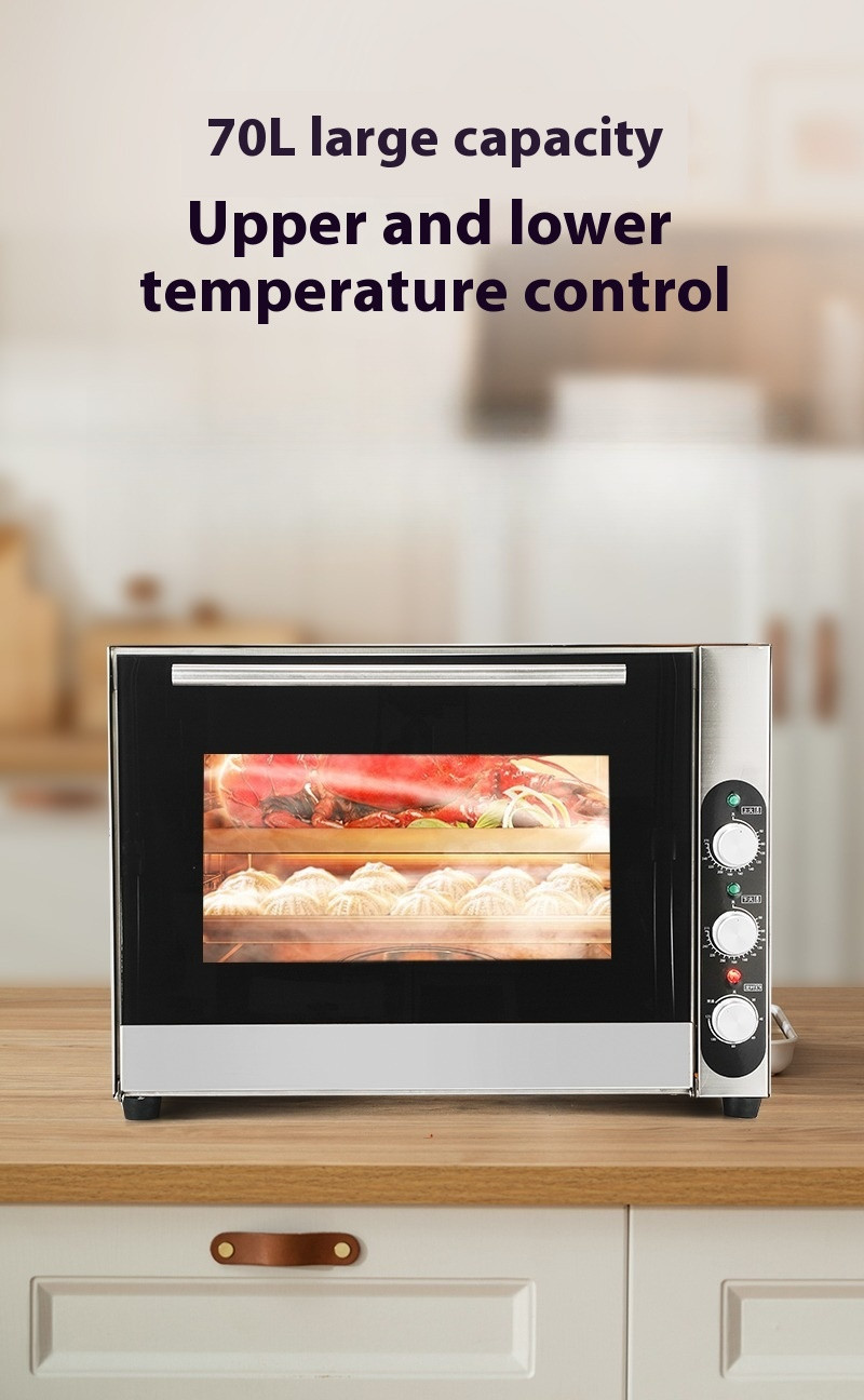 Large Capacity Stainless Steel Electric Oven Home Baking Double Flat Oven Oven