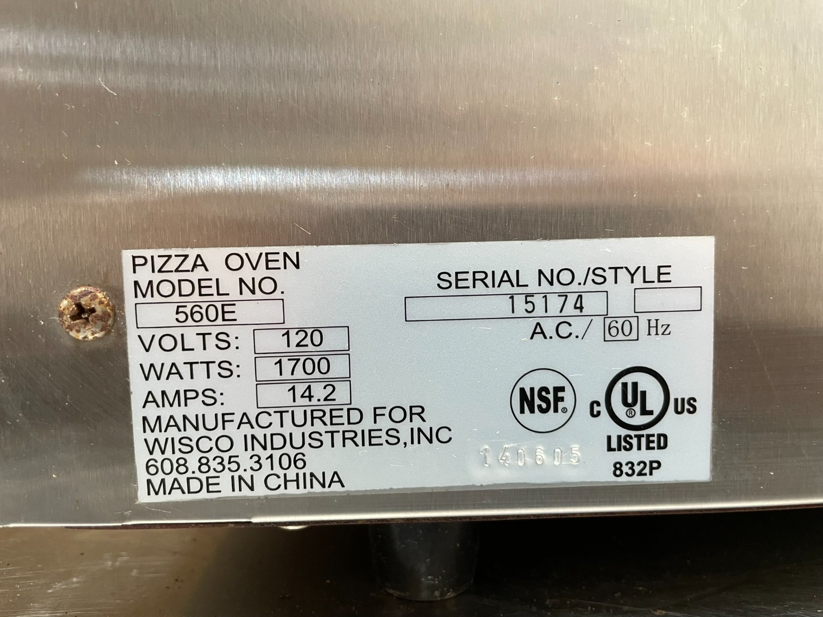 Wisco 560E Countertop Electric Pizza Oven