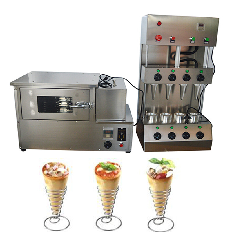Commercial Pizza Ice Cream Cone Forming Making Machine and Rotational Pizza Oven