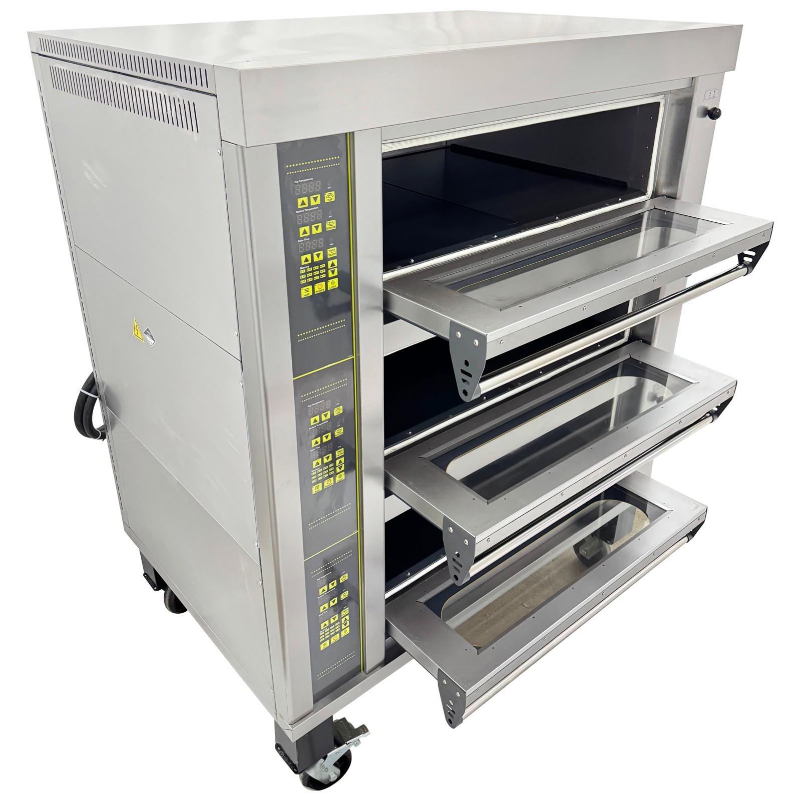 Commercial Electric Oven Cake Bread Pizza Baking Oven Digital Display 3 Decks