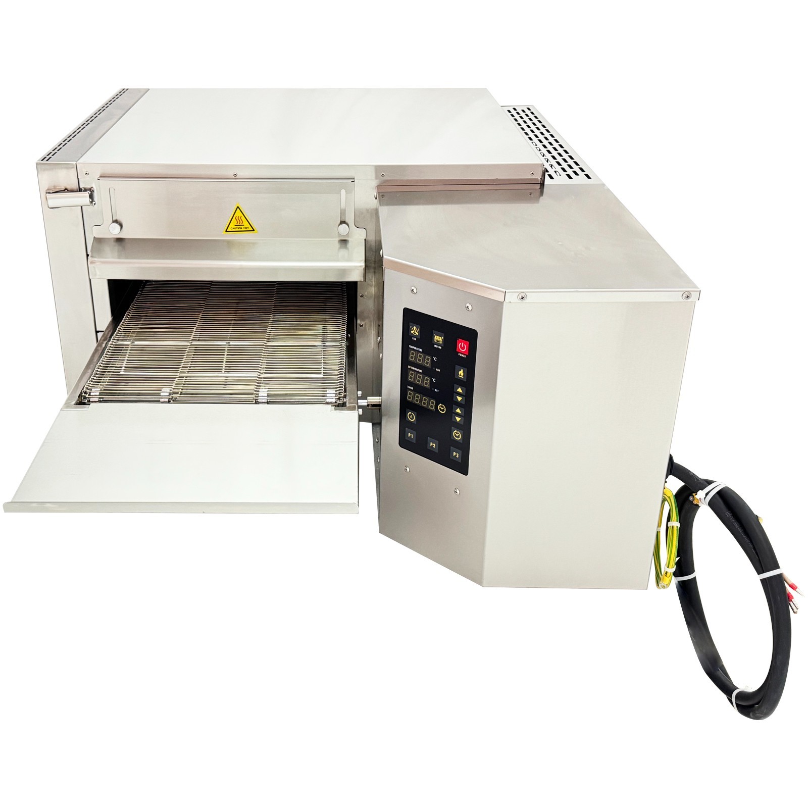 Hot Air Circulation Commercial Pizza Oven 9KW Fast Baking Conveyor Pizza Making