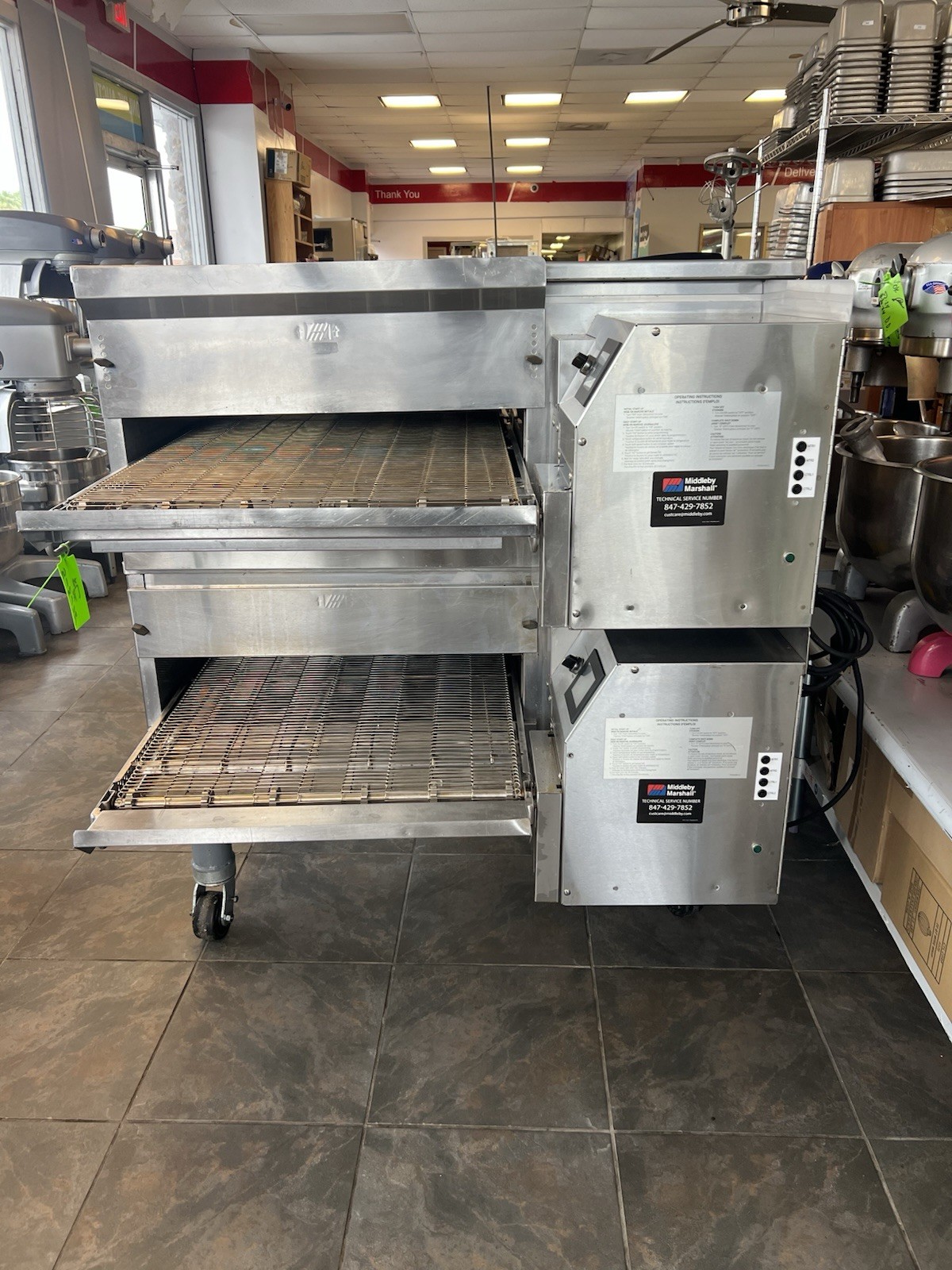 Middleby Marshall PS638G-2 65″ Gas Double Impingement Conveyor Oven ( NAT Gas)