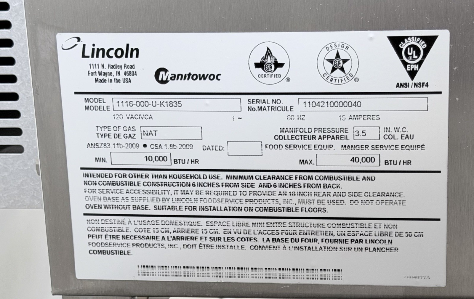Lincoln Impinger 1116 Gas Double Stack Conveyor Pizza Ovens – THESE ARE THE ONES