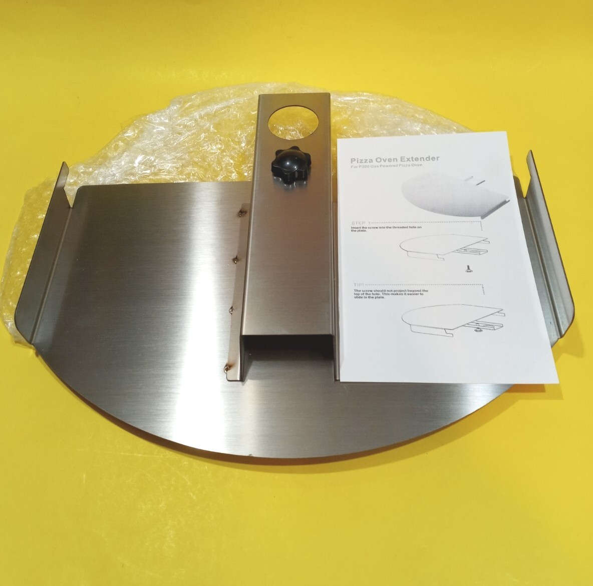 P200 Outdoor Stainless Steel Pizza Oven Extender Shelf Work Table