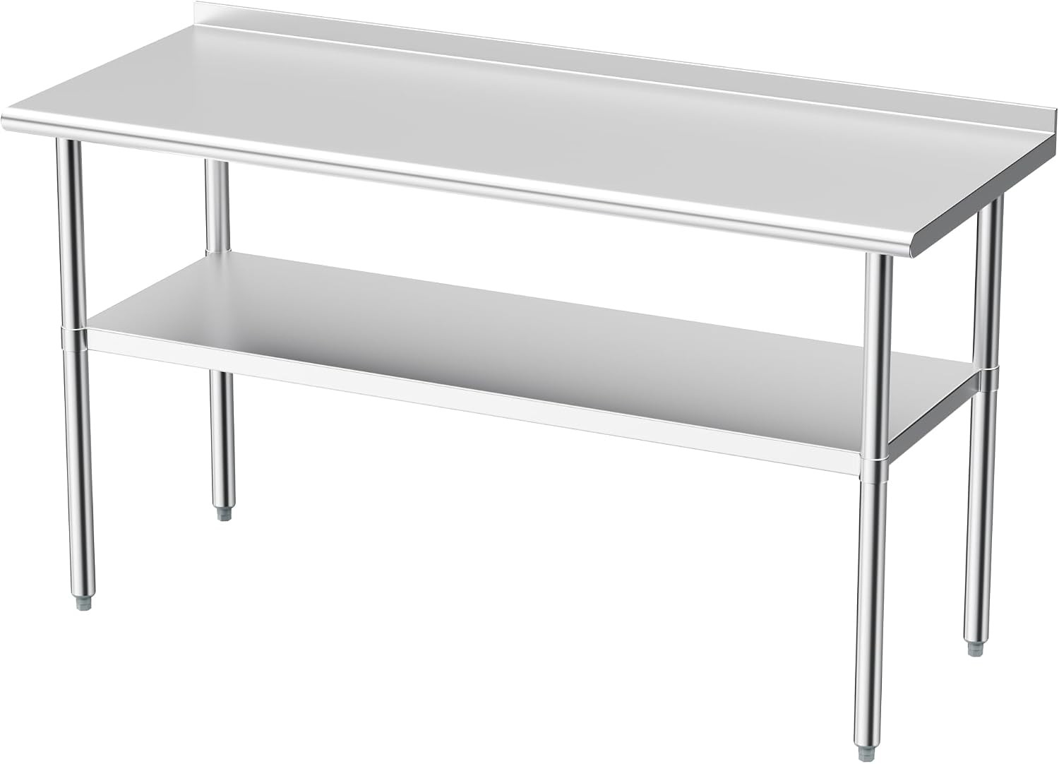 Stainless Steel Table Prep & Work 24 x 48 in Metal Commercial Heavy Duty Table