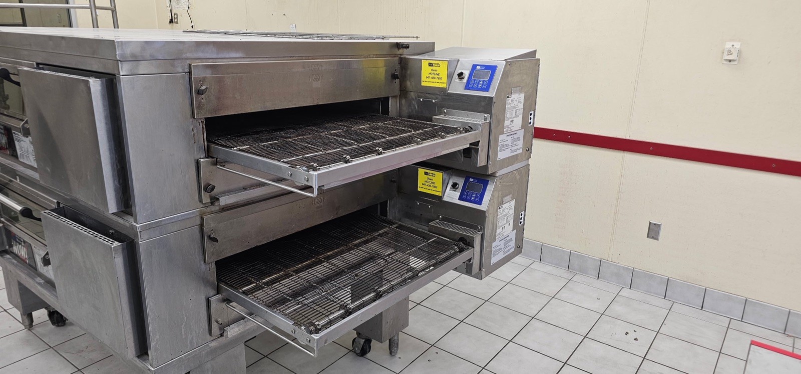 Middleby Marshall PS970g WOW! Gas Double Stack Pizza Conveyor Ovens…Video Demo