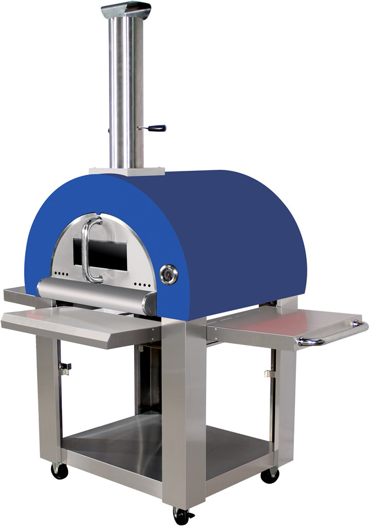 Outdoor Stainless Steel Artisan Wood-Fired Charcoal Pizza Bread Oven BBQ Grill