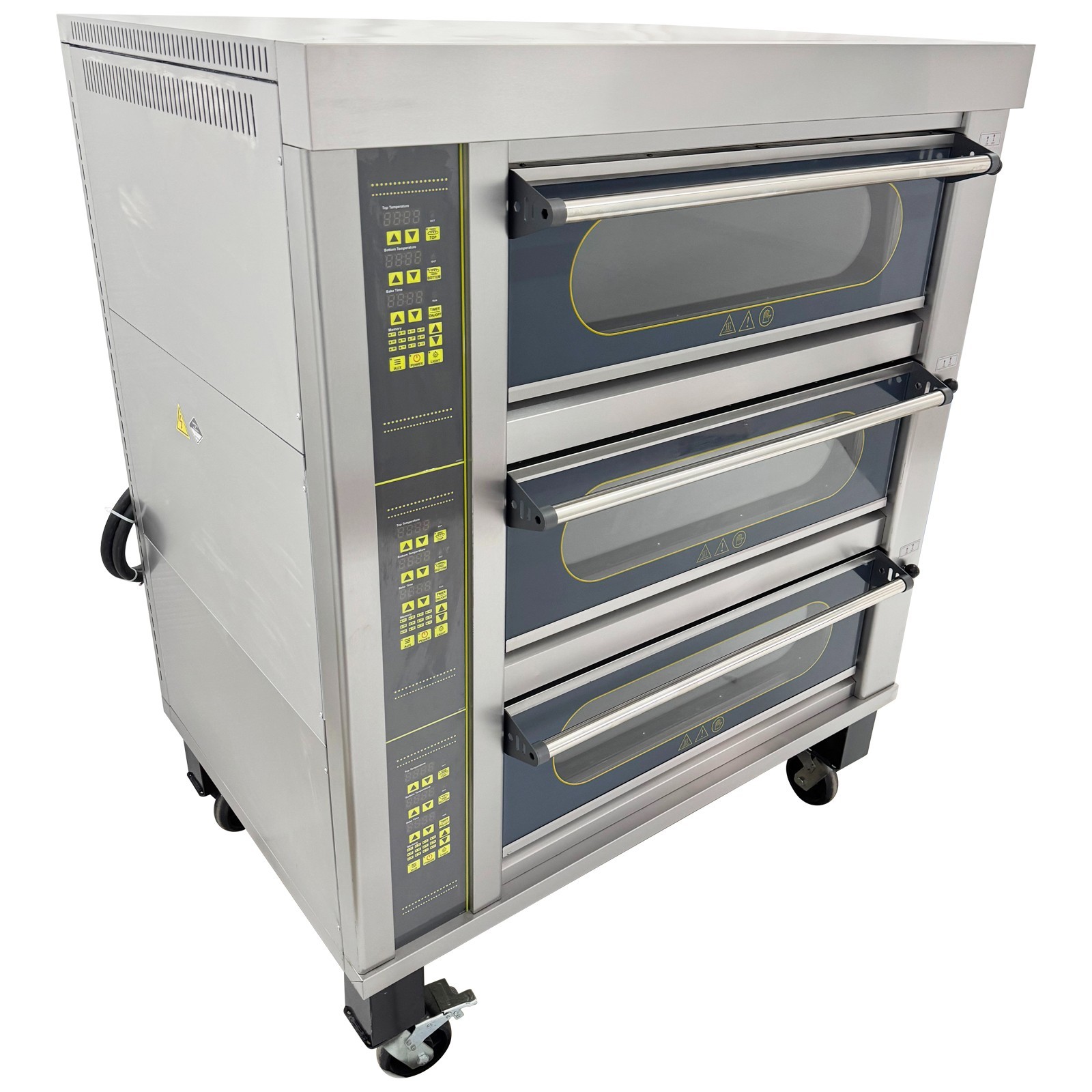 Commercial Electric Oven Cake Bread Pizza Baking Oven Digital Display 3 Decks