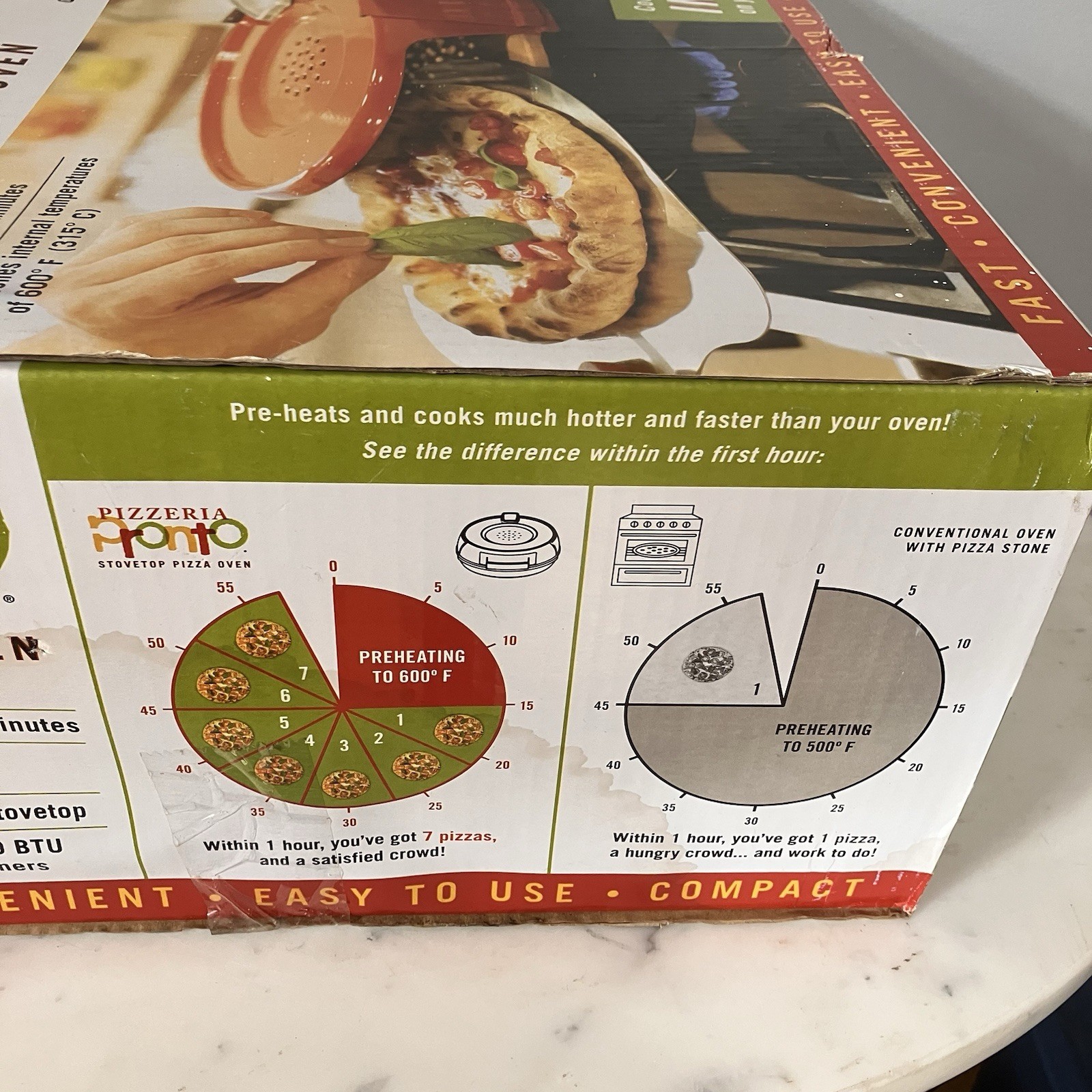 Pizzeria Pronto Stovetop Pizza Oven by Pizzacraft – Indoor Gas Range Pizza Maker