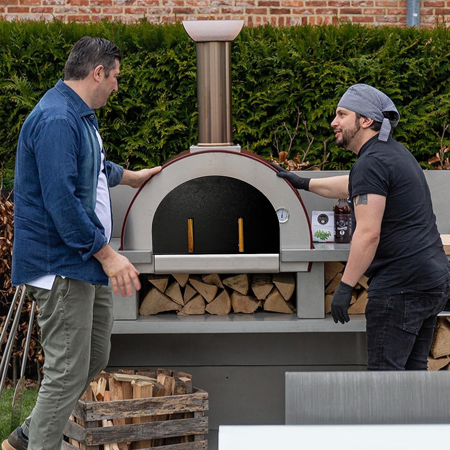 Simond Store Pizza Oven Door 27”(L) X 19.25”(H) Stainless Steel Heavy-Duty Oven