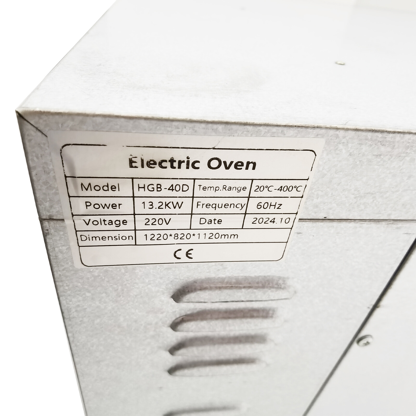 Commercial Electric Pizza Oven 2-Tier 4-Pan 220V 3-PH for Bread & Meat Cooking