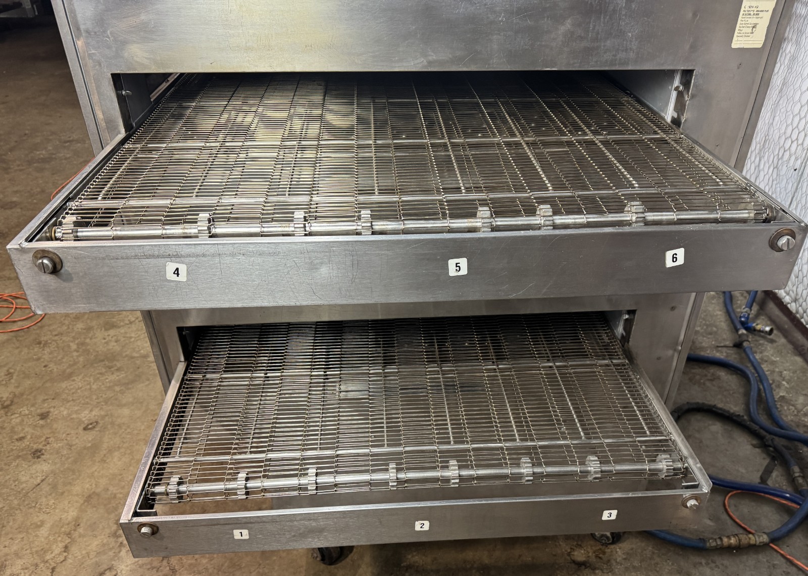 Middleby Marshall PS360 Doublestack Wide Body Gas Pizza Conveyor Oven
