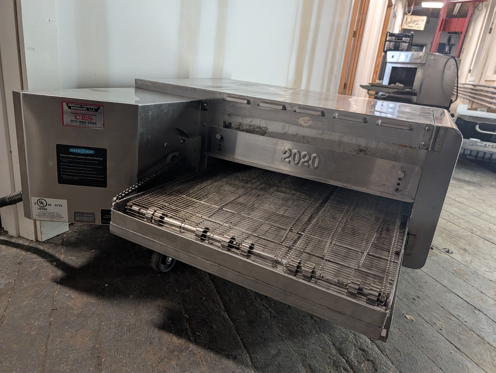 TurboChef HHC2020 Rapid Cook Pizza Conveyor Oven – 3 Phase – Tested and Working