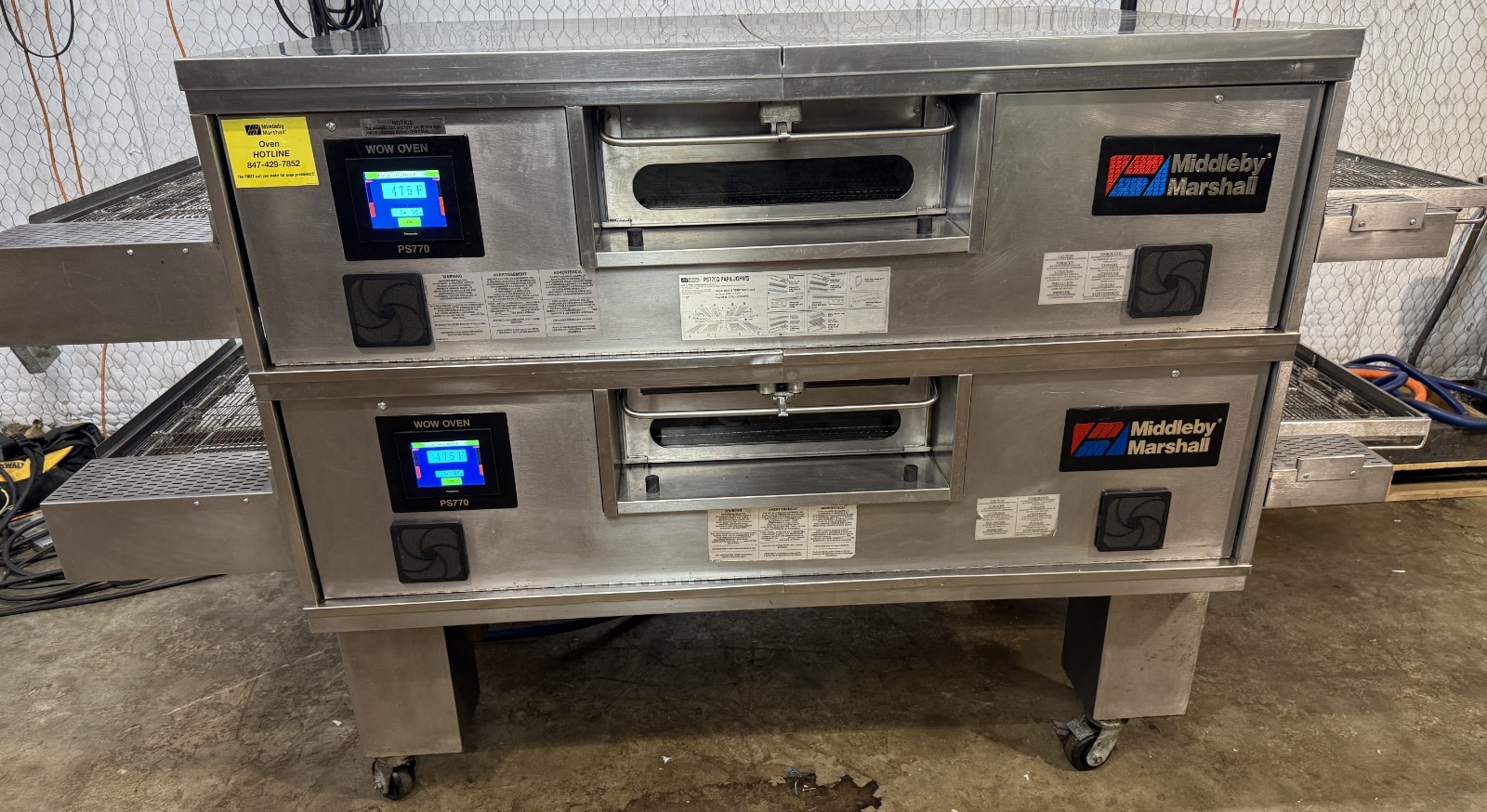 Middleby Marshall PS770g WOW! Gas Double Stack Pizza Conveyor Ovens…Video Demo