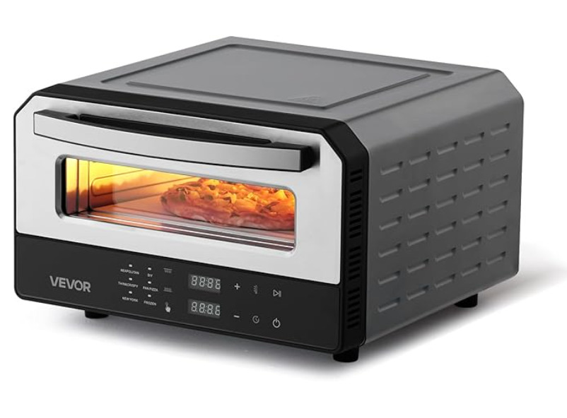 VEVOR Electric Pizza Oven, Smart Pizzas Maker Indoor with 5 Preset, 12-Inch