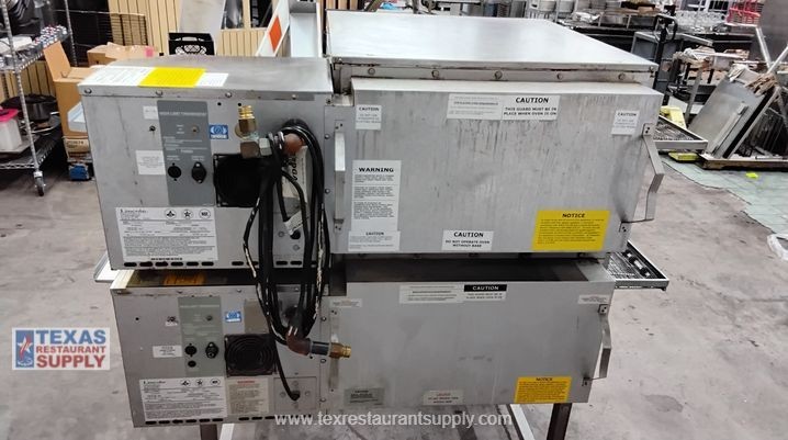Lincoln Impinger 1116 Gas Double Stack Conveyor Pizza Oven