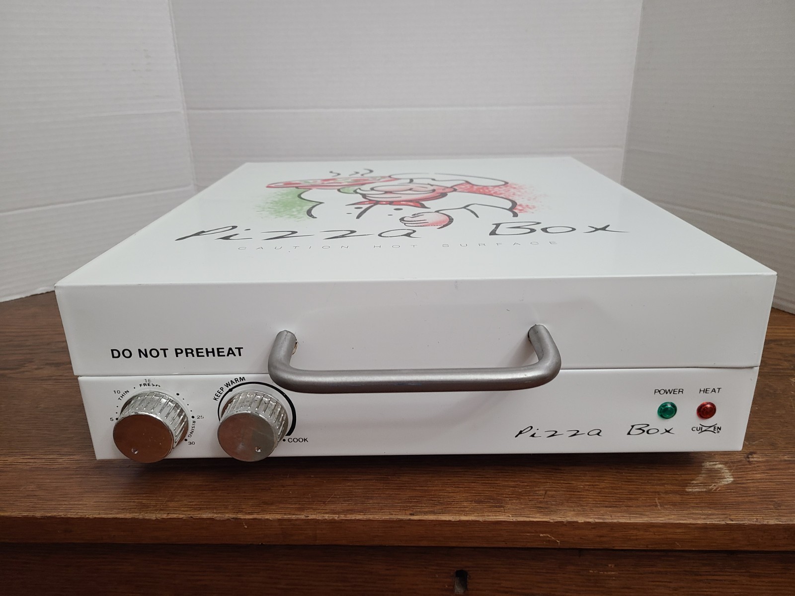WORKS Cuizen Pizza Box Countertop Pizza Oven w/ 12″ Rotating Pan PIZ-4012