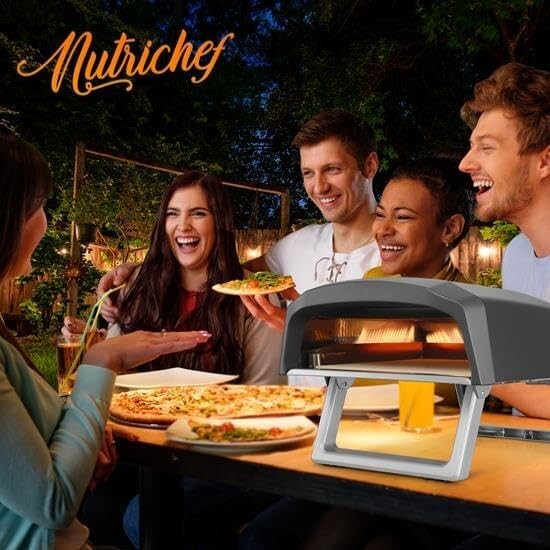 Stainless Steel Portable Pizza Oven – Cooks Perfect 12″ Pizzas Quickly