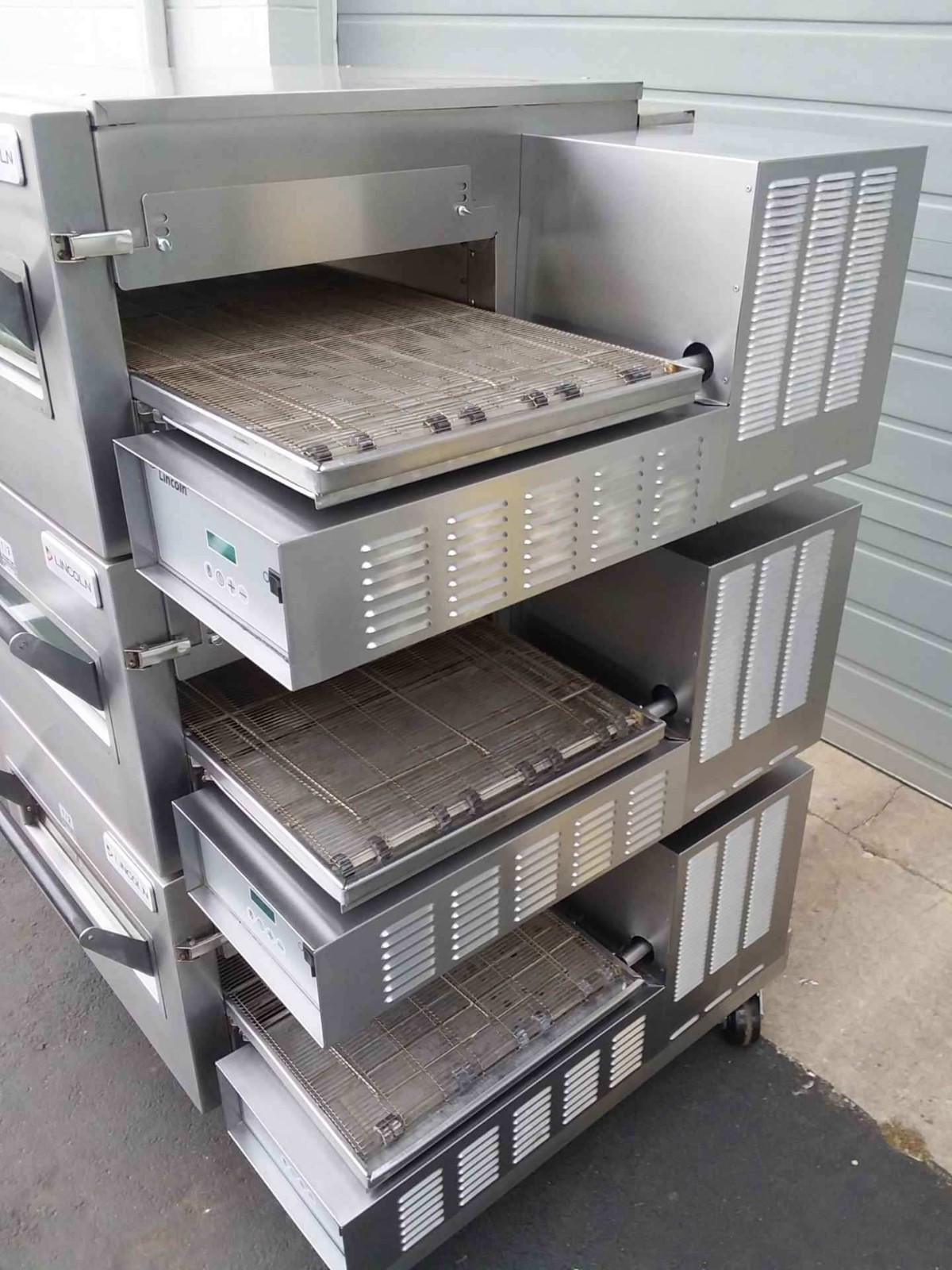 Lincoln Impinger Triple 1116 Double Stack Gas Fired Conveyor Pizza Ovens