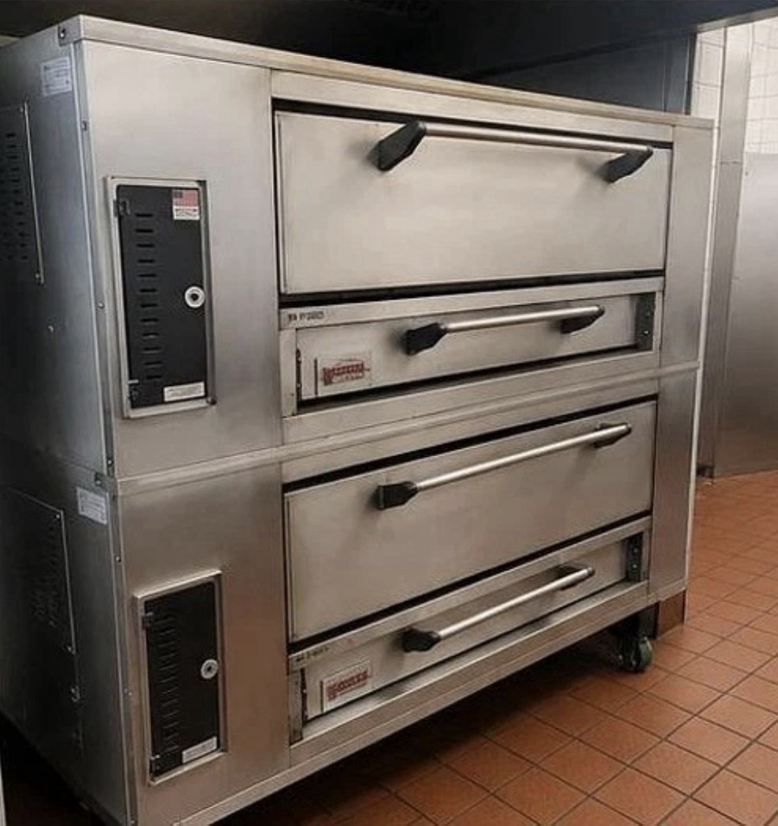MARSAL & SONS Model SD1060 Double Deck LP Gas Pizza Oven Nice Bricks WORKING!
