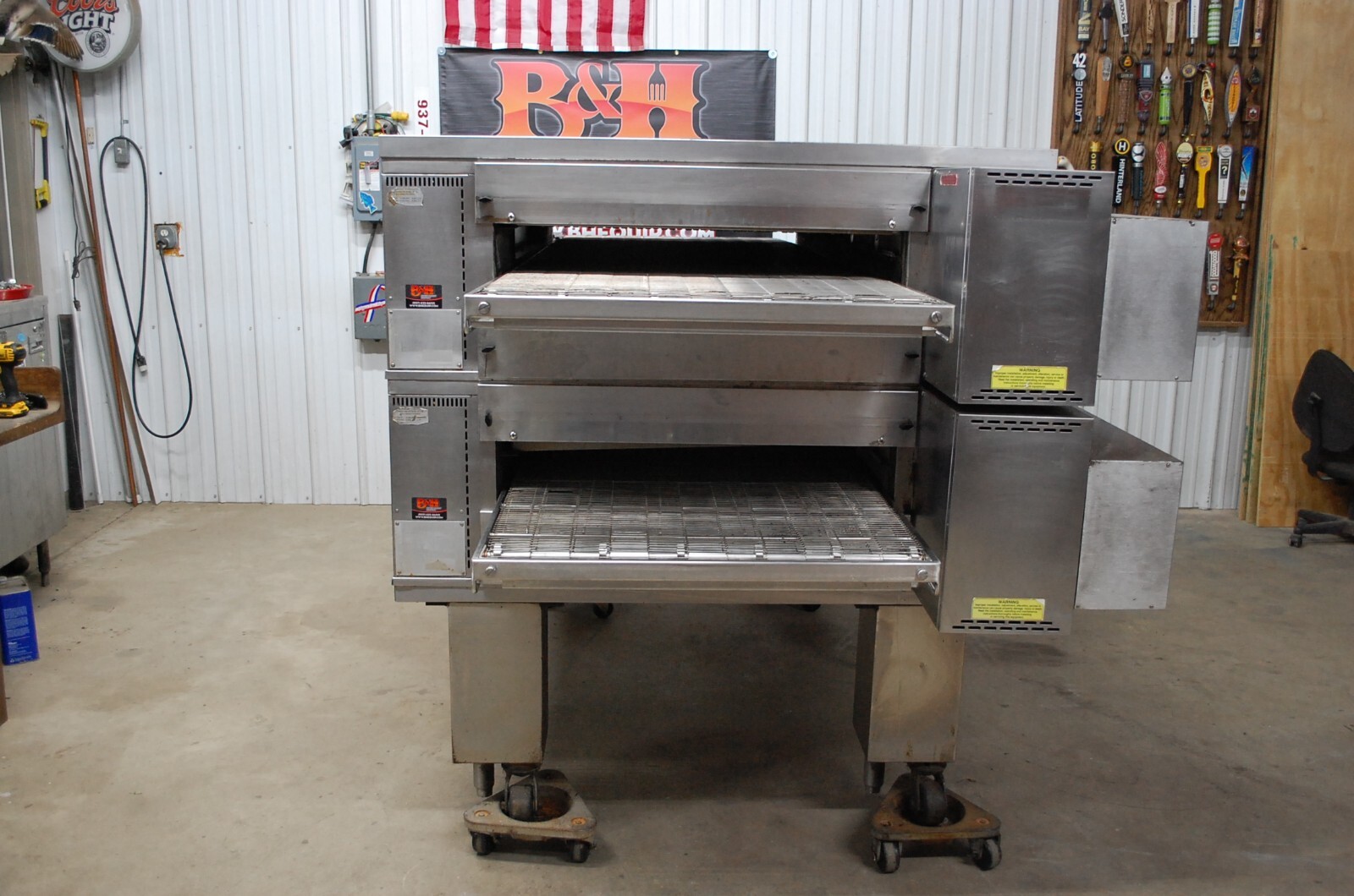 Middleby Marshall PS570G Natural Gas Double Stack Deck 32″ Conveyor Pizza Oven