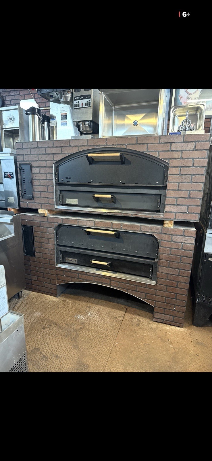 Pre-Owned Marsal-MB-60 Double-Deck Pizza Ovens nat gas NO SHIPPING