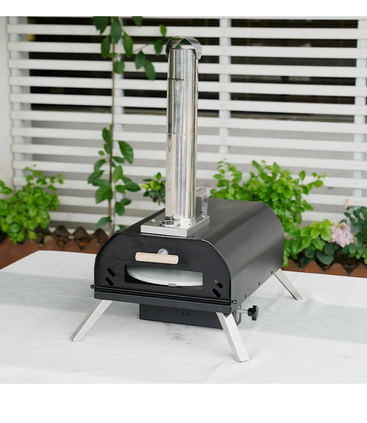 Pizza Oven with Thermometer Folding Portable Pizza Oven for Home Commercial Use