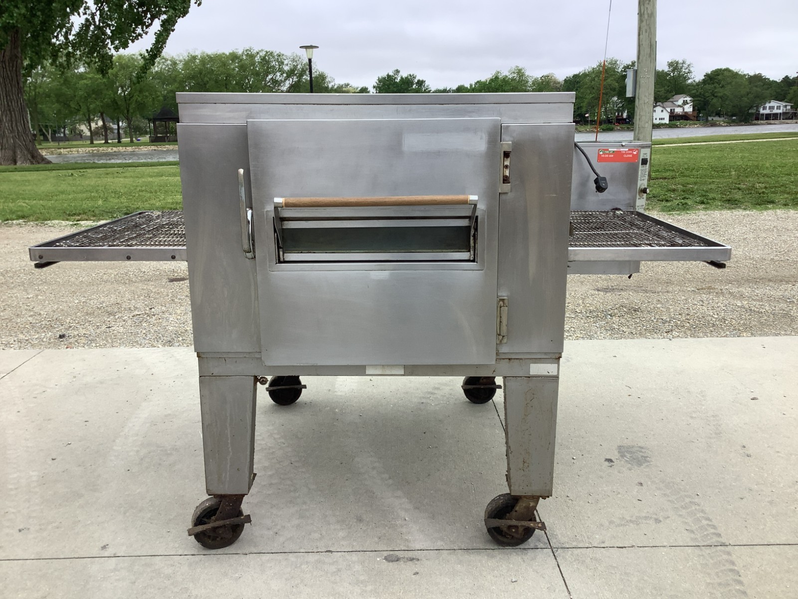 Pizza Oven Conveyor Lincoln 1450 Single Stack Missing Chain Guard Nat Gas Tested