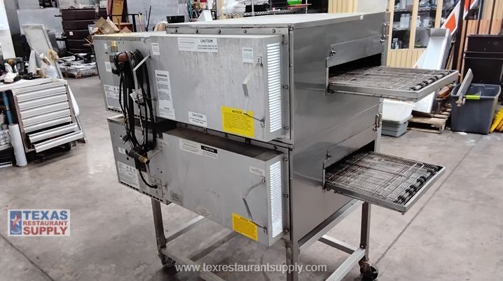 Lincoln Impinger 1116 Gas Double Stack Conveyor Pizza Oven