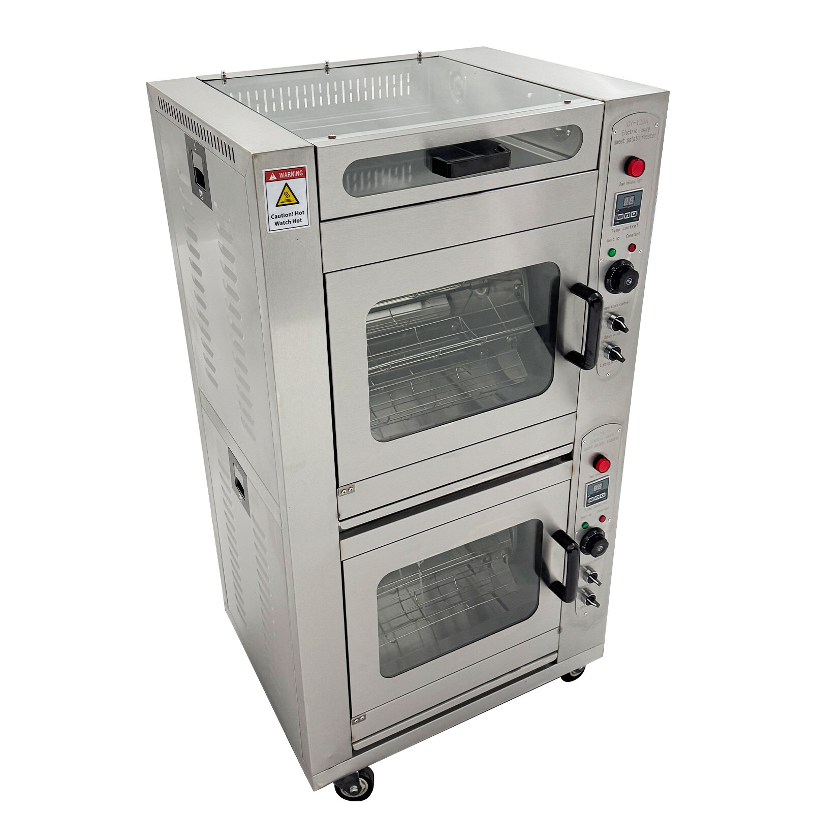 220V Commercial Corn Oven Sweet Potato Roaster Baking Stove Grill Oven
