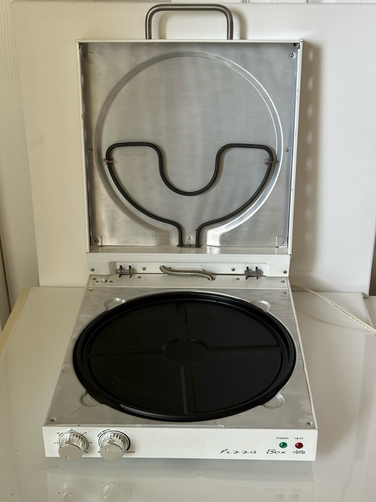 Cuizen Pizza Box Countertop Pizza Oven w 12″ Rotating Pan PIZ-4012 Tested Works