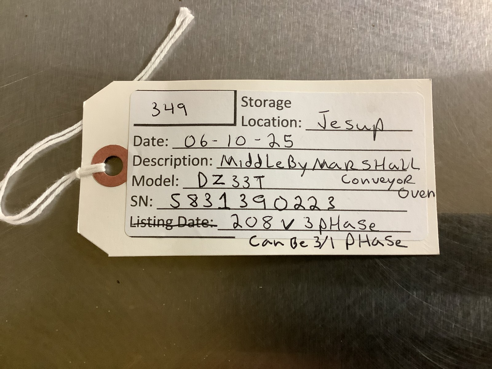 Pizza Oven Conveyor 2023 Middleby Marshall DZ33T Double Stack 208V 3PH TESTED