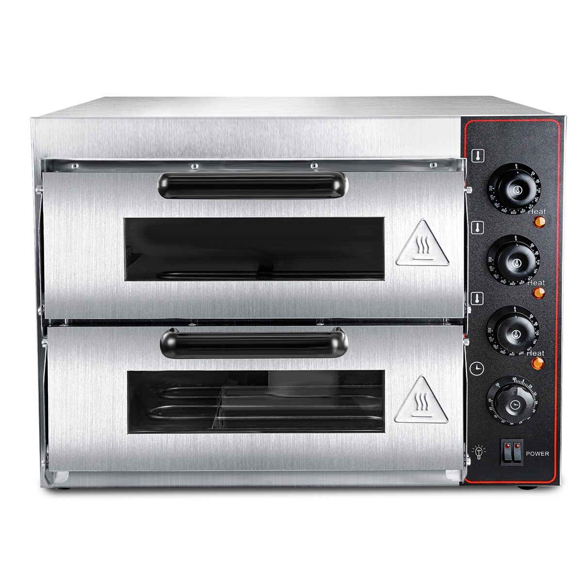 Commercial Countertop Pizza Oven Double Deck Pizza Marker for 16″ Pizza Indoor