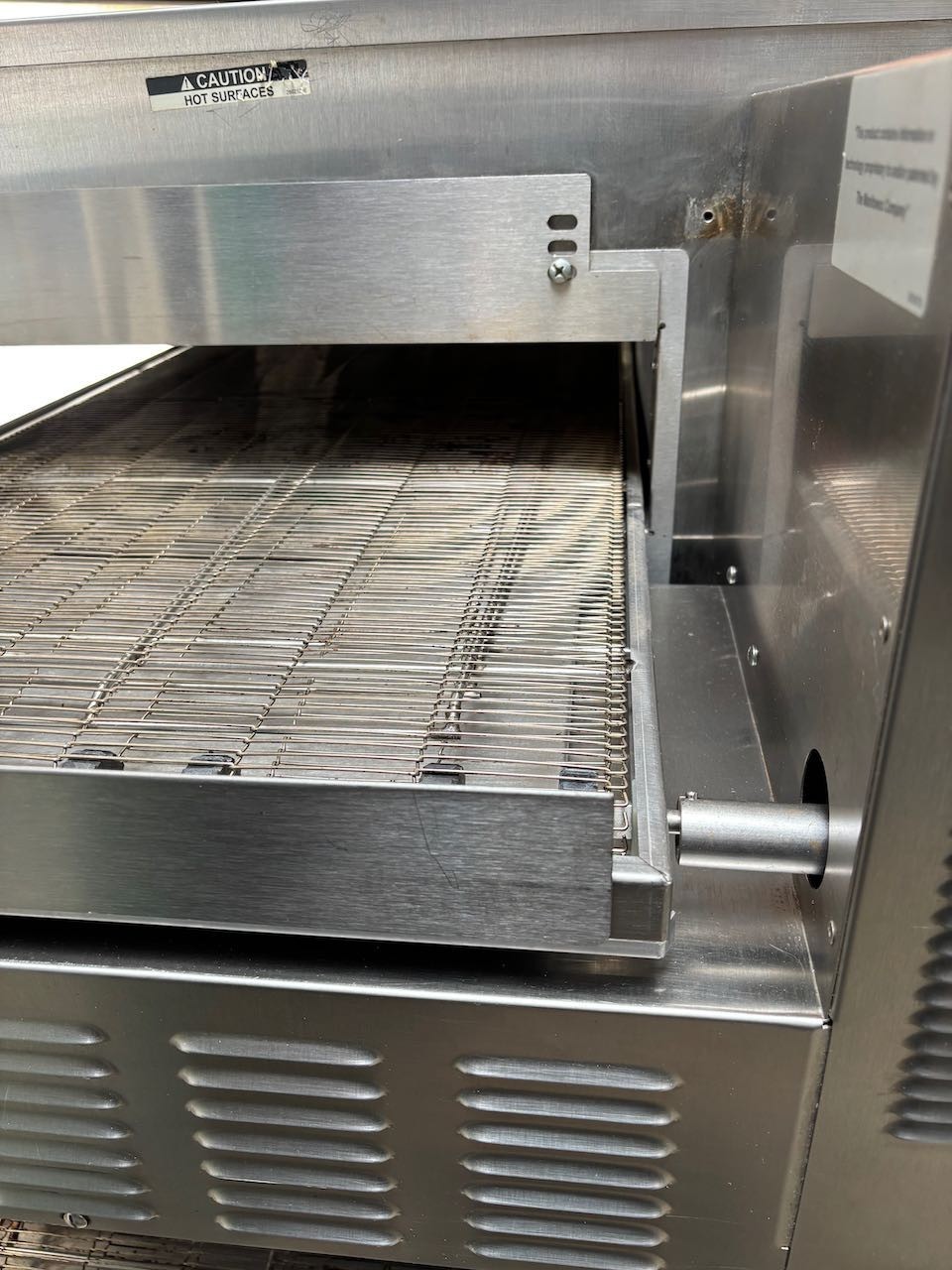 Lincoln Impinger 1116 Pizza 18″ Conveyor Belt Oven Nat Gas 2023 On Mobile Stand