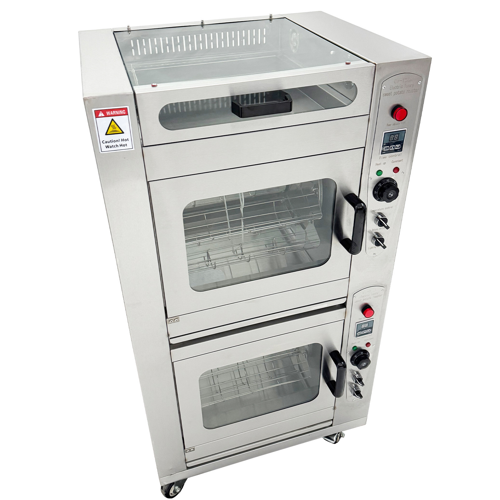 220V Commercial Corn Oven Sweet Potato Roaster Baking Stove Grill Oven