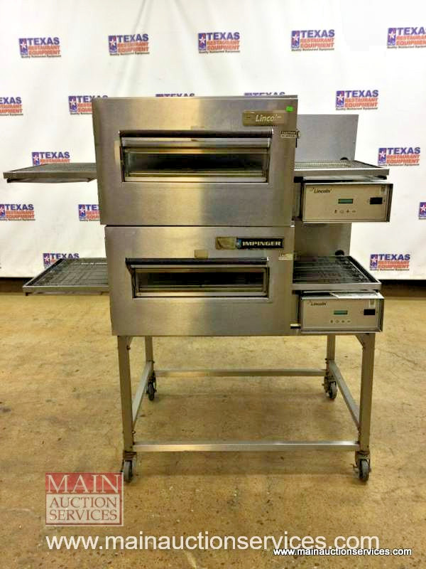 Lincoln Impinger 1116 Gas Double Conveyor Pizza Oven