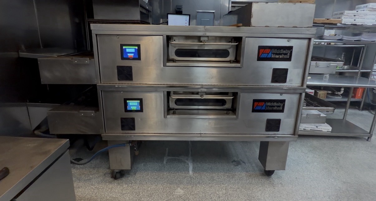 Middleby Marshall Double Stack Conveyor Pizza Oven, 2 Deck Floor Model