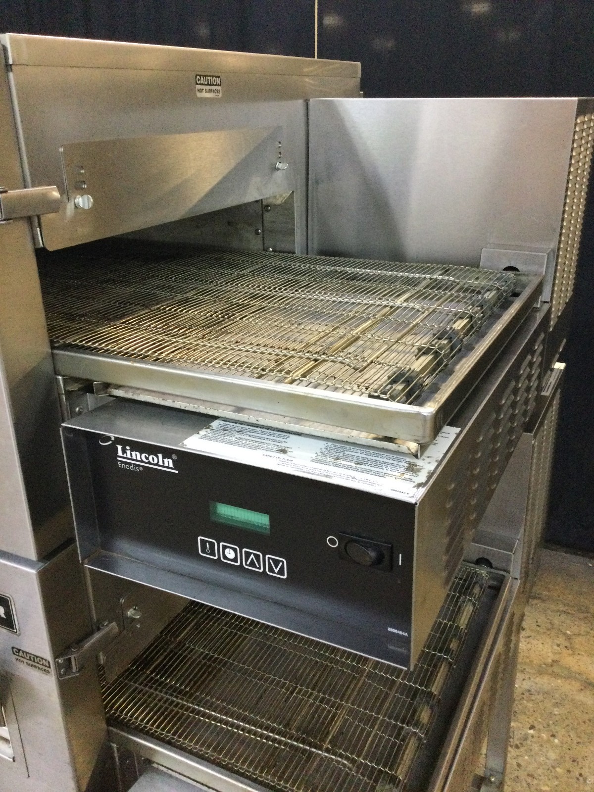 Lincoln Impinger 1116-080-A Gas Double Stack Conveyor Pizza Oven With Stand