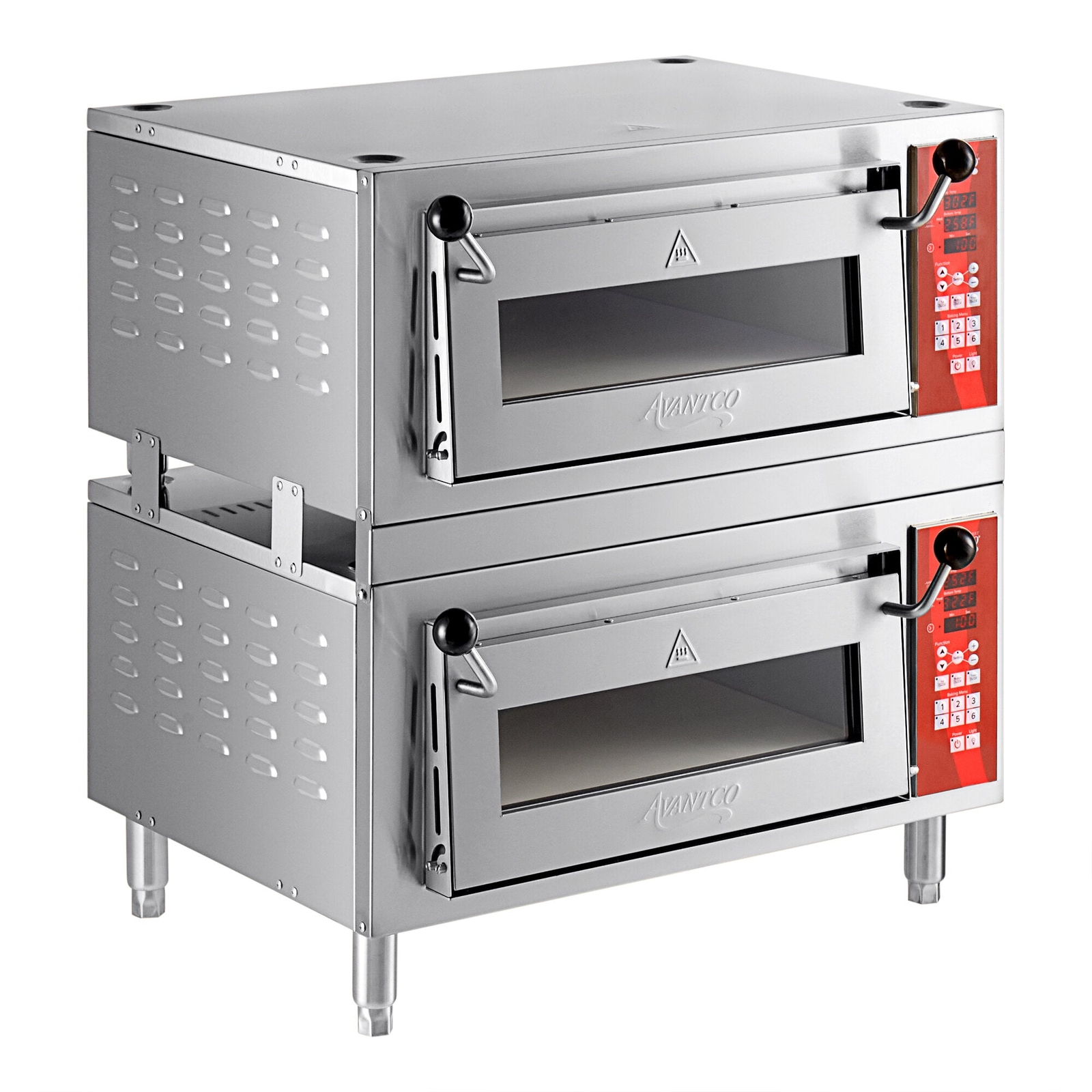 Double Deck Countertop Pizza / Bakery Oven w/ Two 18″ Chambers- (2) 1700W, 120V