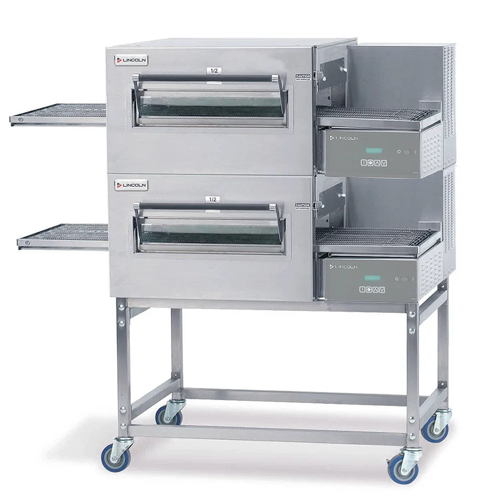 Lincoln Impinger 1116 Pizza 18″ Conveyor Belt Oven Nat Gas 2023 On Mobile Stand