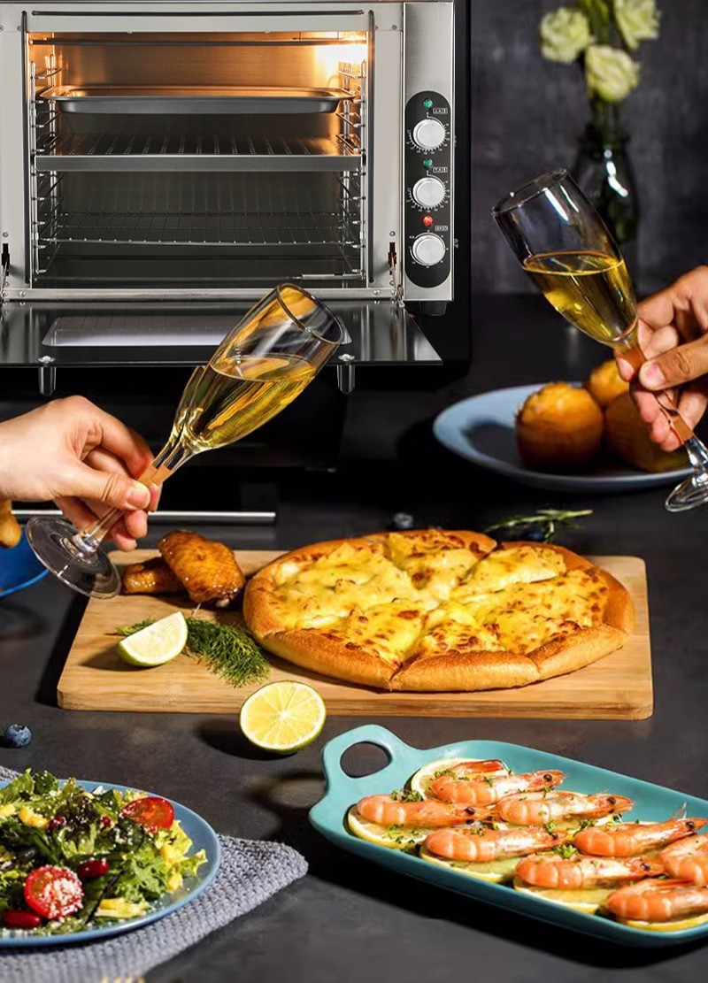 Large Capacity Stainless Steel Electric Oven Home Baking Double Flat Oven Oven