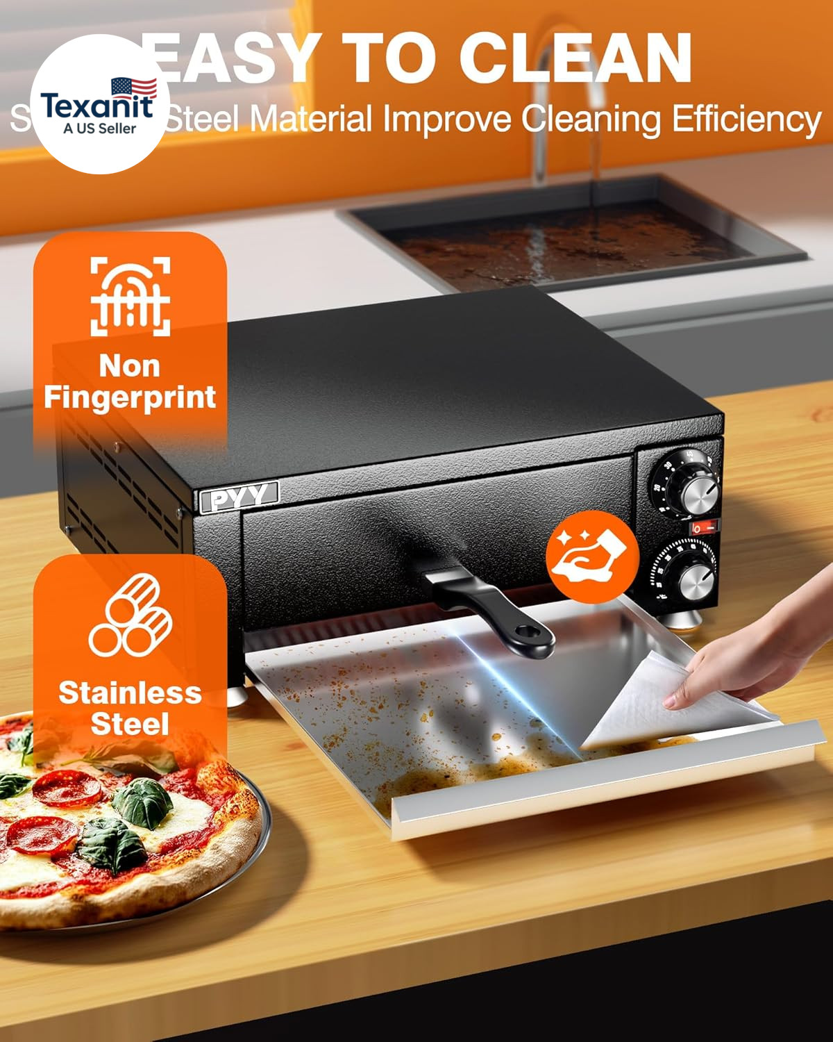 Electric Pizza Oven Indoor Countertop Pizza Oven Commercial Pizza Maker Machine