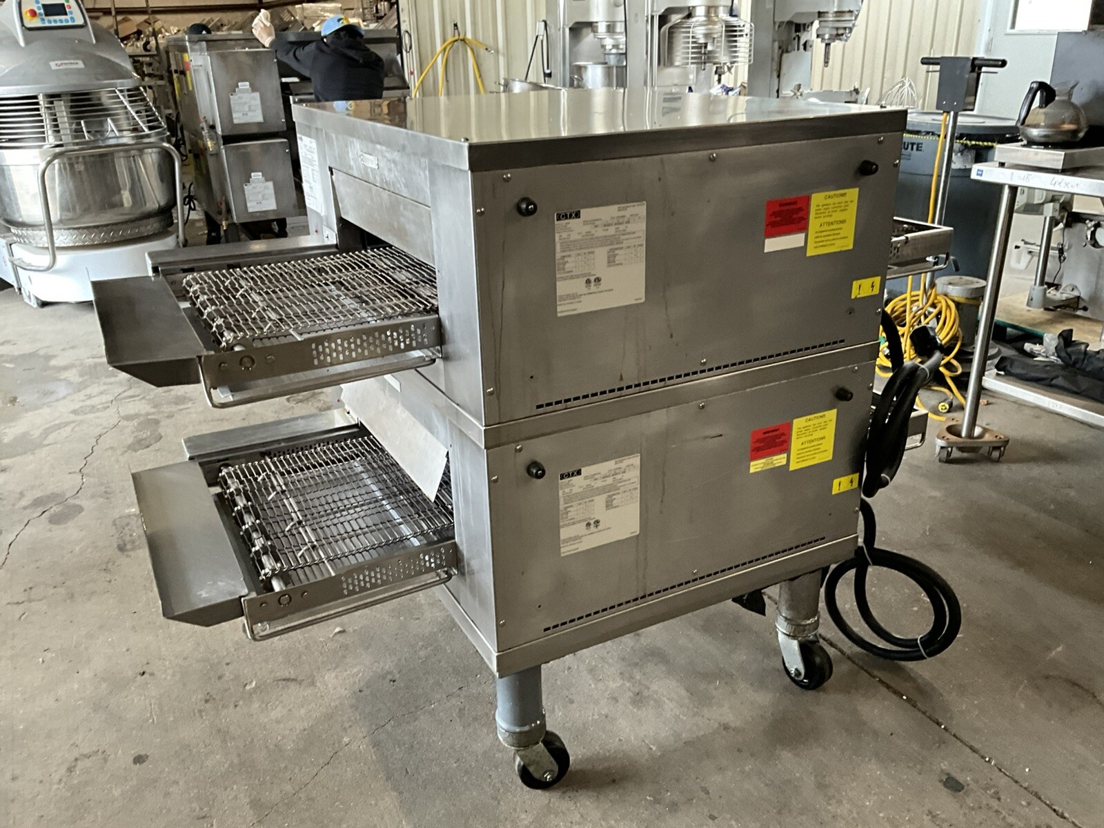 2023 CTX Middleby Marshall DZ33T Infrared Radiant conveyor pizza double oven A