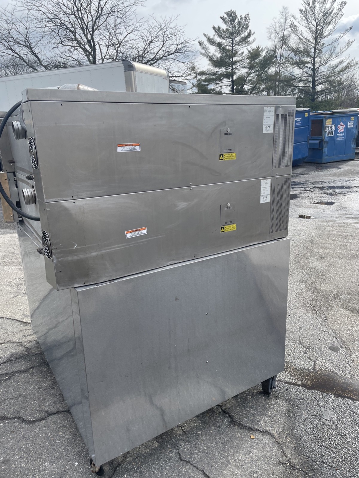 Hobart Double Stack Electric Pizza Deck Oven 208V 3Ph OV400W-3