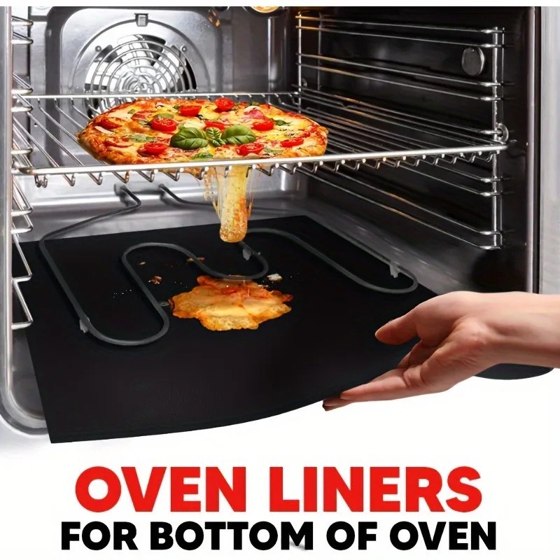 Pack of 5 Large Thick Non Stick Oven Liners Mat Heavy Duty