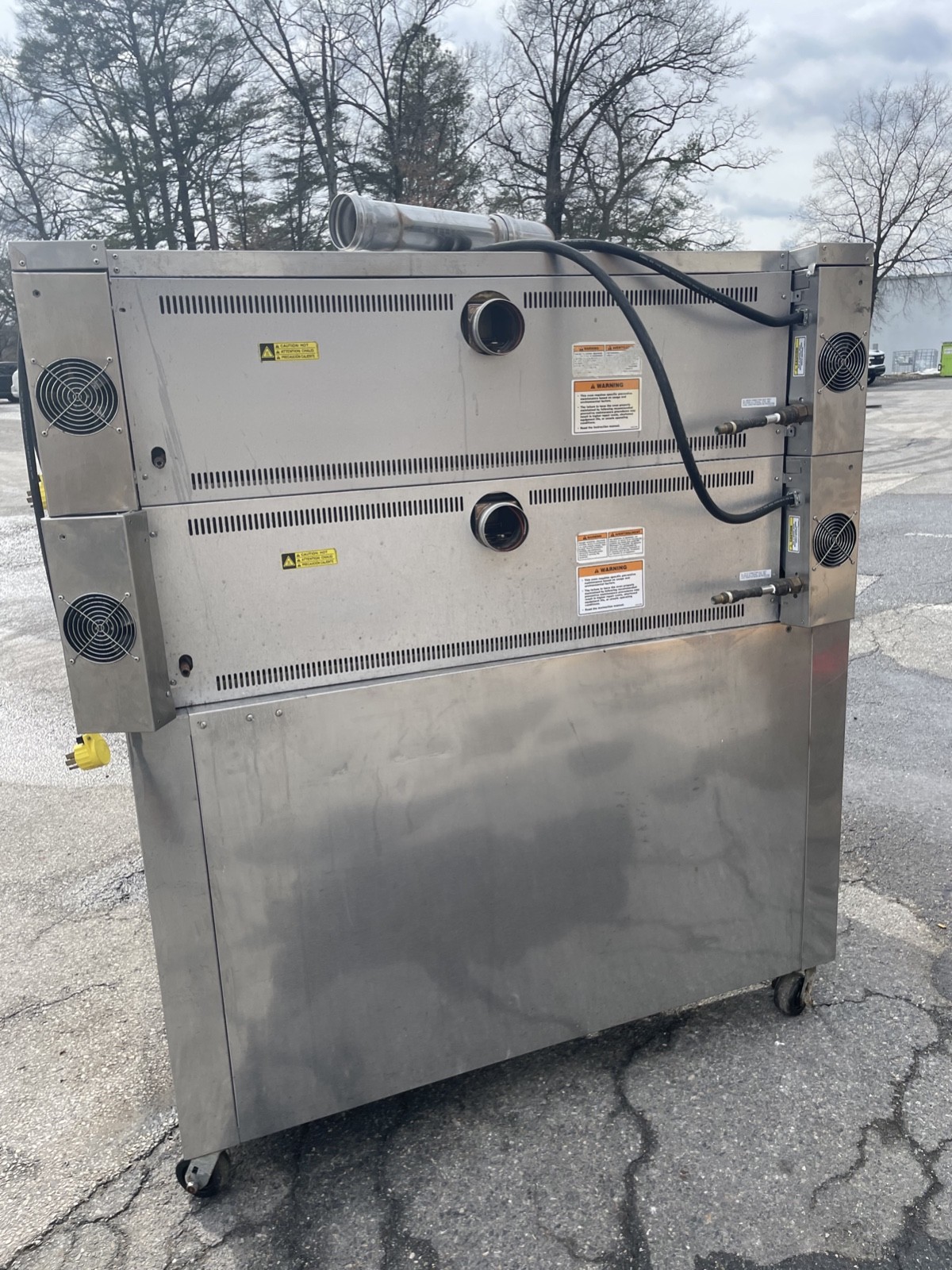 Hobart Double Stack Electric Pizza Deck Oven 208V 3Ph OV400W-3
