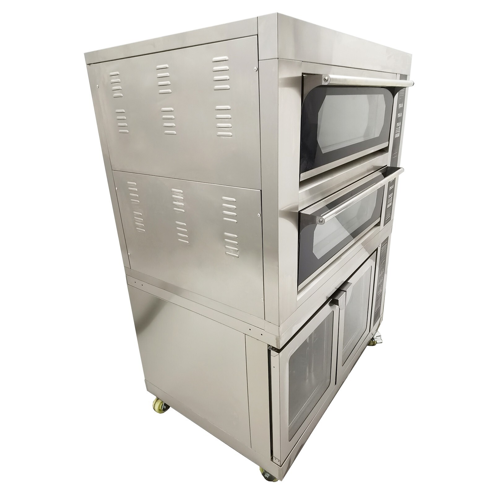 220V 3PH Electric 3-layer Pizza Bread Oven Oven & Fermentation Tank All-in-1
