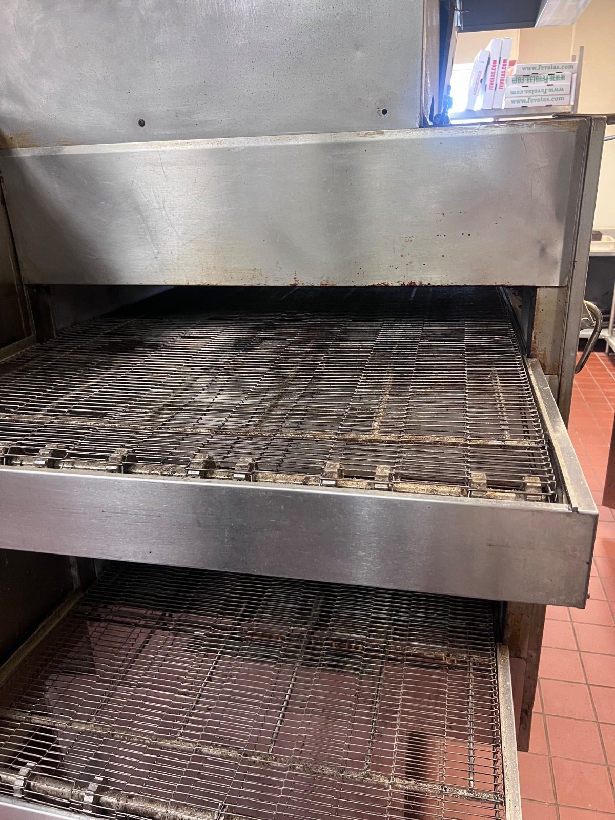 Middleby Marshall PS360 Doublestack Wide Body Gas Pizza Conveyor Oven